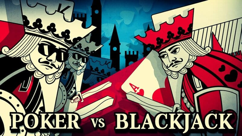 Poker Và Blackjack Khác Biệt Về Cách đánh